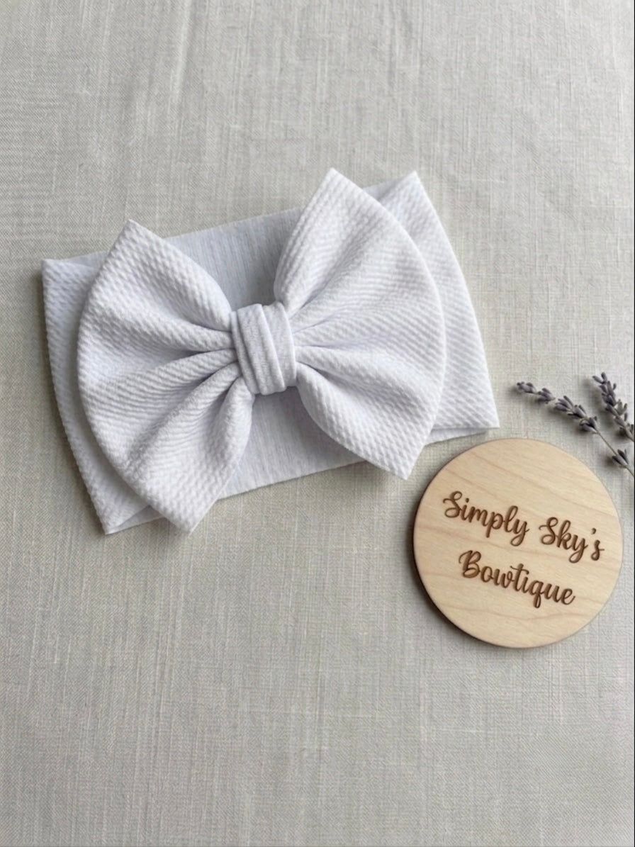 White bow